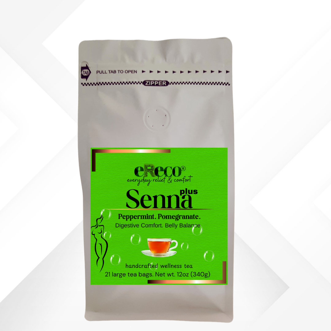 ERECO Colon Cleansing Tea — Senna with Pomegranate & Peppermint for Digestion